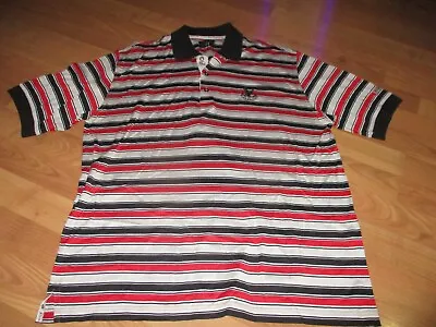 Very Nice Mens Burberry Golf Short Sleeve Striped Polo Golf Shirt Size L Large • $19.99