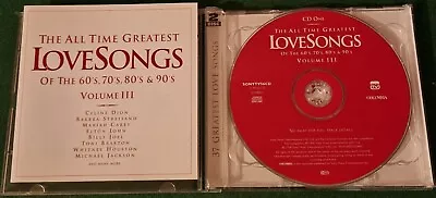 Various - The All Time Greatest Love Songs Of The 60's 70's 80's & 90's Vol. 3 • £5.70