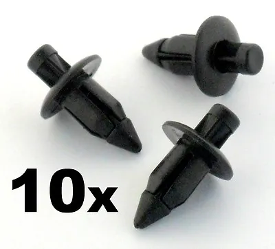 10x 6mm Plastic Rivet Bike Fairing Trim Clips- Honda Yamaha Suzuki Kawasaki • £3.79