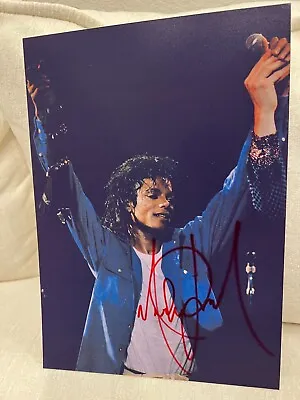 Michael Jackson Real Hand Signed Autographed 8x12 Photo W/COA  • $799