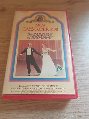 MGM Collection The Barklays Of Broadway Large Big Box Ex Rental Vhs 1984 U • £9.99