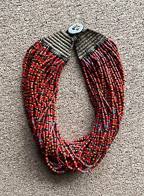 Vintage Nagaland Konyak Tribe Beaded Necklace • $499