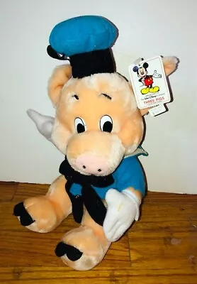 Vintage Three Little Pigs Plush Disneyland Park Exclusive Fiddler NWT • $45