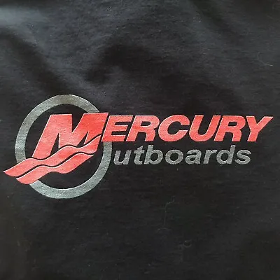 Mercury Outboards 3X 4X T-Shirt Black Motor Boat Motor Vintage Engine LOOK • $29.95