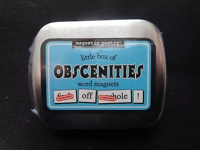 Magnetic Poetry Little Box Of OBSCENITIES Word Magnets • $7.95