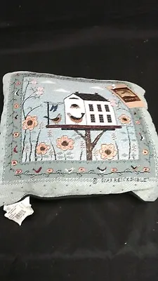 Birdhouse- Warren Kimble Tapestry Pillow New!  17in Sq • $21.99