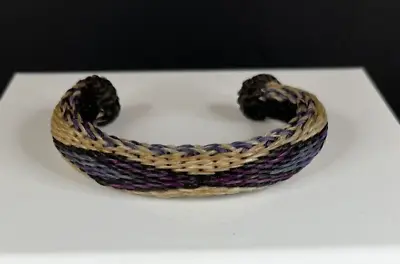 Vintage Hand Made Braided Native American Design Horse Hair Bracelet - 1691 • $39.99