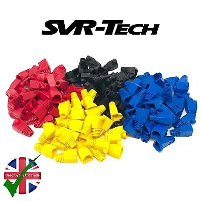 SVR-Tech RJ45 Cat5 & Cat6 Cable Rubber Boot Cover - 25 Pack • £5.50