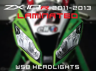 ZX-10R 11-13 For Kawasaki Headlight Sticker Set WSB Racing Graphics Track Zx10r • £19.08