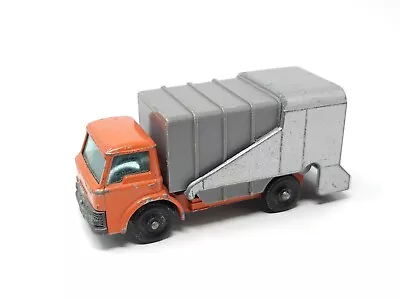 Lesney Matchbox Refuse Truck No. 7 Garbage Truck Orange Diecast  • $9.95