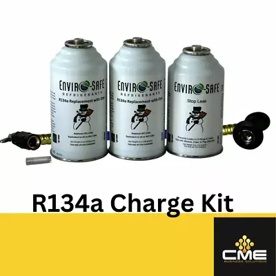 Enviro-Safe R134a Replacement Refrigerant W/Dye & Stop Leak Kit • $42