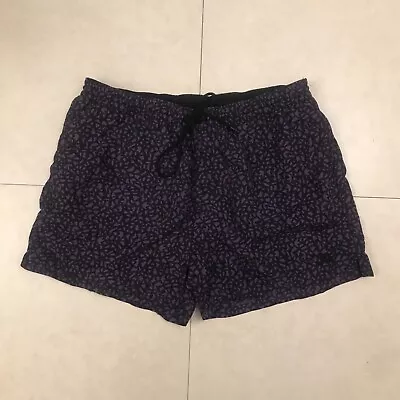 Burberry Brit Swim Trunks Mens L Drawstrink Purple Black • $149.95