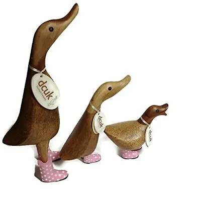 £88.56 • Buy DCUK, The Duck Company - Natural Spotty Welly Duck Family - 3 Pc - Pink