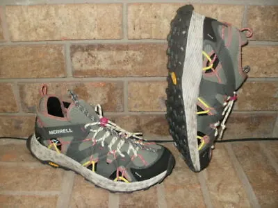 New Ladys Merrell Moab Flight Sieve Hiking Shoe/sandal Lichen-black J067120 $110 • $54.99