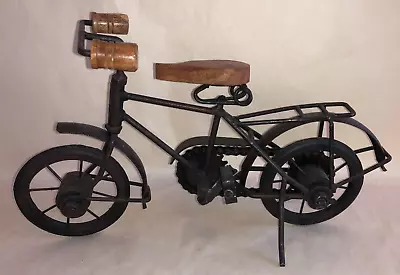 Vintage Bicycle Shelf Wall Desk Decor Metal Wood Bike Art 11 Lx7 Hx4 W Sculpture • $13.79