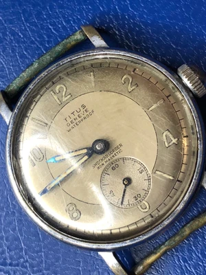 £250 • Buy Titus Geneve Waterproof - Shockabsorber -non Magnetic - Rare Watch 