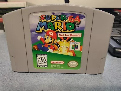 Authentic SUPER MARIO 64 N64   'NOT FOR RESALE'  Cartridge Only - RARE - Tested! • $16.50