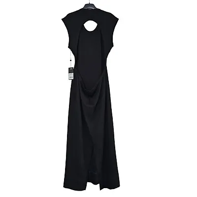 NEW Bassike Cutout Sleeveless Maxi Dress Black Women Size 3 / AU 12 / L RRP $395 • $169.95