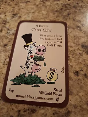 Munchkin Cash Cow Promo Card Steve Jackson Games • $10