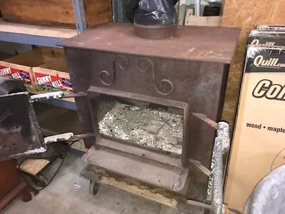 Vintage Schrader Wood Burning Stove 32 X32 X24 . 6  Flue • $495