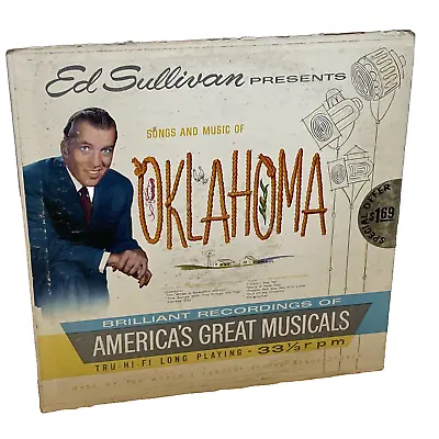 Ed Sullivan Presents Song & Music Of Oklahoma (Vinyl 1959) Ed Sullivan ES 6 VG+ • $8.40