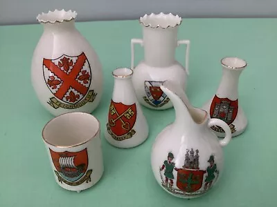 W H Goss - Collection Of 6 Pieces Of Crested Ware • £2.99