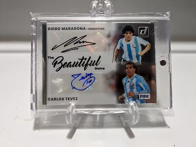 2022-23 Panini Donruss Soccer The Beautiful Game Maradona/Tevez Auto • $1149.99