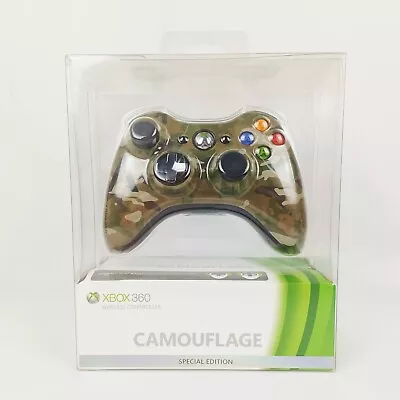 Factory Sealed Genuine Microsoft Xbox 360 Controller Halo Camoflauge Edition • $229