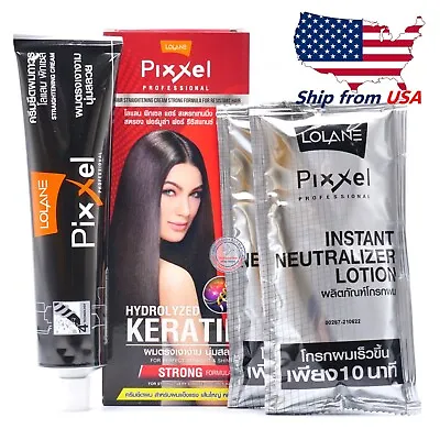 Lolane Pixxel Professional Permanent Hair Straightening Cream Big Size 110g Pack • $21.90