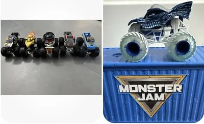 Monster Jam!! USED  Truck Lot Of 6. (Includes Rare Dragon ICE Truck) • $43