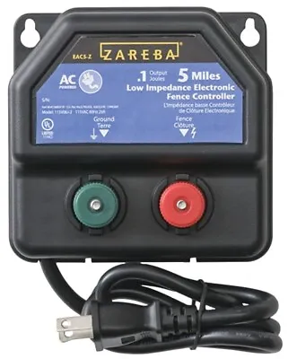 NEW Zareba EA5M-Z AC Powered Low Impedance FENCE Charger  5 Mile 6154868 • $59.99