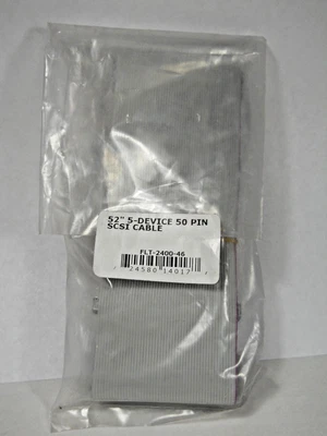 $8.99 • Buy SCSI Cable, 52  5 Device 50 Pin Ribbon (NOS, New Old Stock)(QTY 1 Ea)ALT