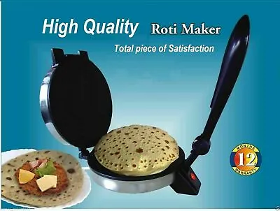 $54.69 • Buy Good QUALITY Roti Maker Indian Electric,Chapati,Flat Bread,Tortilla,Papad Maker