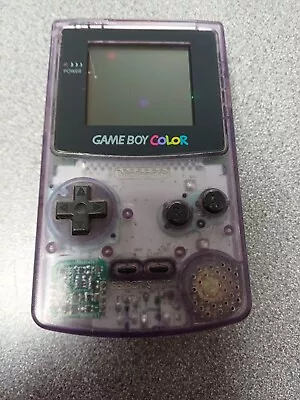 Nintendo Gameboy Colour Console ~ Atomic Purple Clear ~ Tested Working • £33