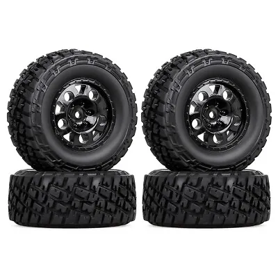 4x Austar 110*44MM Rubber Tires Wheel For 1/10 Short Truck Traxxas Slash RC Car • $28.12