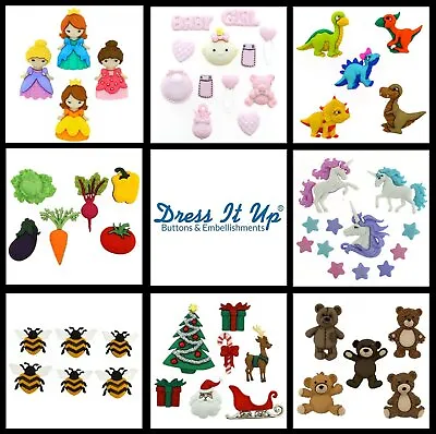 Dress It Up Buttons And Embellishments -disney For Crafting Cardmaking Quilting  • £3.69
