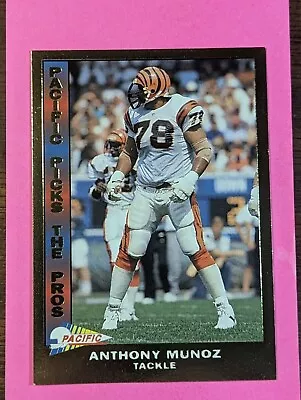 1992 Pacific Picks The Pros Gold Anthony Munoz Cincinnati Bengals #10 • $4.49