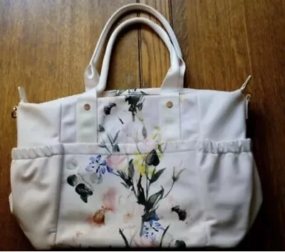 £54.99 • Buy Ted Baker Pink/White Floral Design Changing Bag With Cool Bag Sections RRP £169