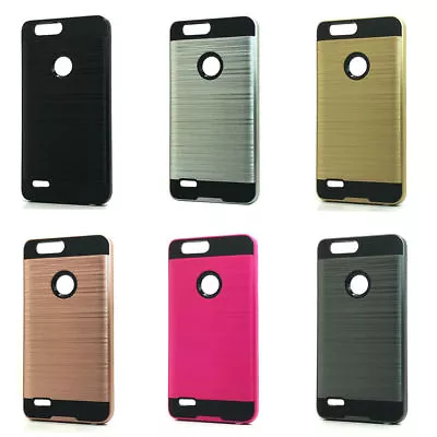 SLIM ARMOR BRUSHED FINISH HYBRID CASE FOR MetroPCS ZTE BLADE Z MAX  • $8.99