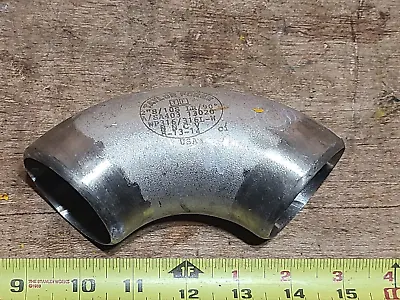 Stainless Steel 2  Butt Weld 90° Elbow Sch 10 316 Stainless Steel TAYLOR USA • $27.57