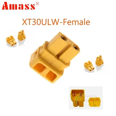 100 Pcs Amass XT30ULW Female Connector Plugs For RC Drone XT30 U Battery Charger • $84.19