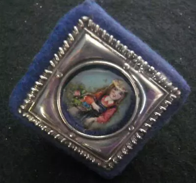 Lovely Hallmarked Miniatue Silver Photo Frame.1907 Birmingham • £14.99