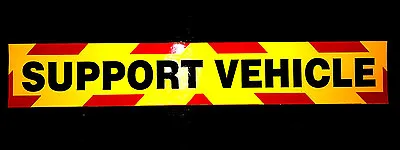Support Vehicle Fluorescent Magnetic Warning Sign • £12.60