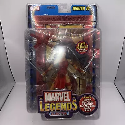 Marvel Legends Elektra Series IV 4 Action Figure W/Comic Book ToyBiz • $10