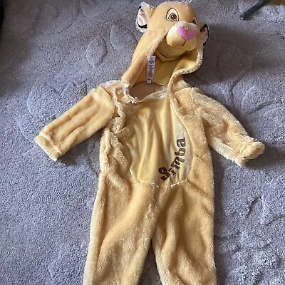 £13.90 • Buy Childs DISNEY Lion King Simba Dress Up Costume 12/18 Months