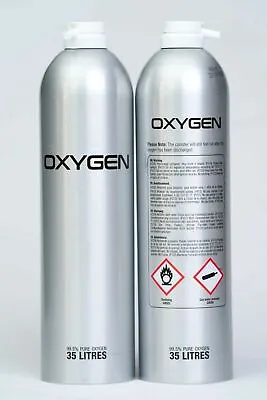 £68 • Buy  2 X 35 Litre Cans Oxygen Refills 