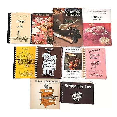 State Of California Cookbook Bundle Local & Regional Recipes Lot Of 10 Books • $19.99