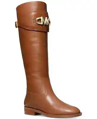 Michael Kors Women's Izzy Tall Riding Boots Color Luggage Size 8M $275 • $155