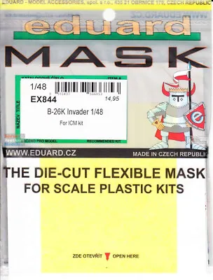 EDUEX844 1:48 Eduard Mask - B-26K Invader (ICM Kit) • $19.84