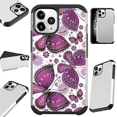Fusion Case For IPhone 12/Mini/Pro Max Phone Cover PURPLE BUTTERFLY • $13.50